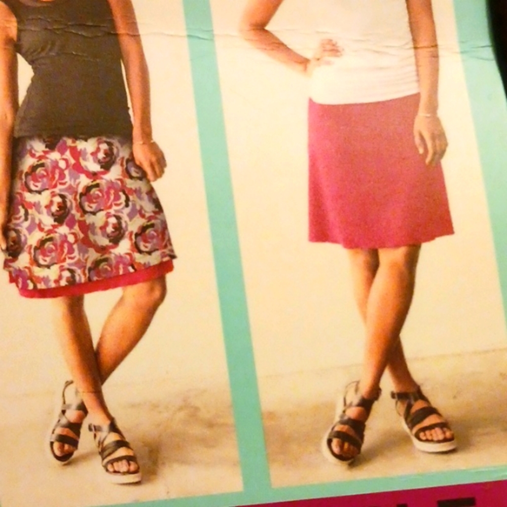 Summer floral Tranquility Reversible Skirt